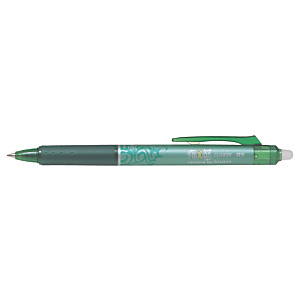 Pilot FriXion Clicker Stylo roller rétractable encre gel effaçable pointe fine 0,5 mm vert