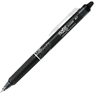 Pilot FriXion Clicker Stylo roller rétractable encre gel effaçable pointe moyenne 0,7 mm noir Pilot FriXion Clicker Stylo roller rétractable encre gel effaçable pointe moyenne 0,7 mm noir