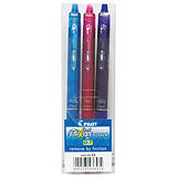 Pilot FriXion Clicker Stylo roller rétractable encre gel effaçable pointe moyenne 0,7 mm - 3 couleurs assorties (Turquoise, Rose, Violet) Pilot FriXion Clicker Stylo roller rétractable encre gel effaçable pointe moyenne 0,7 mm - 3 couleurs assorties (Turquoise, Rose, Violet)