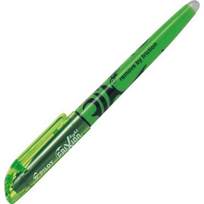 Pilot Frixion Light Marcador fluorescente, tinta termosensible borrable, punta biselada, 1 mm-3,8 mm, Verde - 1