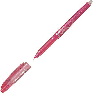 Pilot FriXion Point Bolígrafo de tinta líquida, tinta termosensible borrable, punta extrafina de 0,5 mm, cuerpo rosa con grip, tinta rosa