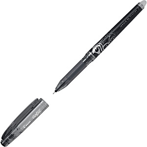Pilot FriXion Point Bolígrafo de tinta líquida, punta extrafina de 0,5 mm, cuerpo negro con grip, tinta negra Pilot FriXion Point Bolígrafo de tinta líquida, punta extrafina de 0,5 mm, cuerpo negro con grip, tinta negra