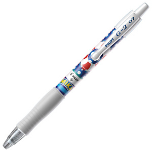 Pilot G-2 100° Anniversario Mika Limited Edition Roller a scatto a inchiostro gel, Punta media da 0,7 mm, Blu (confezione 12 pezzi) Pilot G-2 100° Anniversario Mika Limited Edition Roller a scatto a inchiostro gel, Punta media da 0,7 mm, Blu (confezione 12 pezzi)
