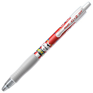 Pilot G-2 100° Anniversario Mika Limited Edition Roller a scatto a inchiostro gel, Punta media da 0,7 mm, Rosso (confezione 12 pezzi) Pilot G-2 100° Anniversario Mika Limited Edition Roller a scatto a inchiostro gel, Punta media da 0,7 mm, Rosso (confezione 12 pezzi)