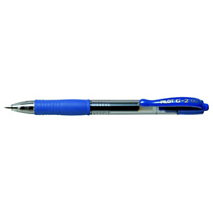 Pilot G2 07 Roller gel a scatto, Punta media da 0,7 mm, Fusto in plastica trasparente, Inchiostro blu, Offerta risparmio 16+4 Pilot G2 07 Roller gel a scatto, Punta media da 0,7 mm, Fusto in plastica trasparente, Inchiostro blu, Offerta risparmio 16+4