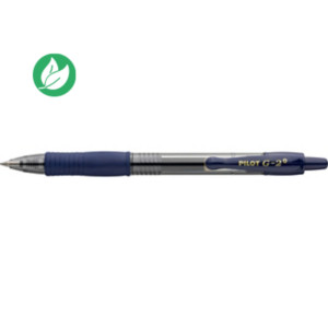 Pilot G2+ Stylo roller encre gel rétractable pointe moyenne 0,7 mm bleu nuit Pilot G2+ Stylo roller encre gel rétractable pointe moyenne 0,7 mm bleu nuit
