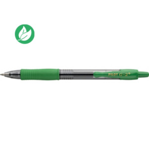Pilot G2+ Stylo roller encre gel rétractable pointe moyenne 0,7 mm vert Pilot G2+ Stylo roller encre gel rétractable pointe moyenne 0,7 mm vert