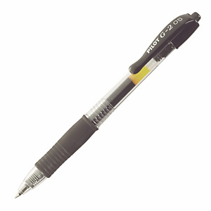 Pilot G2 Stylo roller encre gel rétractable pointe fine 0,5 mm noir Pilot G2 Stylo roller encre gel rétractable pointe fine 0,5 mm noir