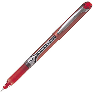 Pilot Hi-Tecpoint V5 Bolígrafo de punta de bola, punta extrafina, cuerpo rojo, tinta roja Pilot Hi-Tecpoint V5 Bolígrafo de punta de bola, punta extrafina, cuerpo rojo, tinta roja