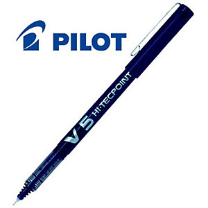 Pilot Hi-Tecpoint V5 Roller Stick, Punta extra fine, Fusto blu, Inchiostro blu