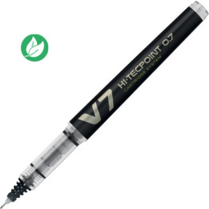 Pilot Hi-Tecpoint V7 Begreen - Stylo roller rechargeable pointe moyenne 0,7 mm - Noir Pilot Hi-Tecpoint V7 Begreen - Stylo roller rechargeable pointe moyenne 0,7 mm - Noir