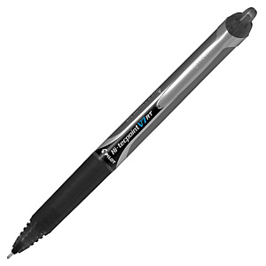 Pilot Hi-Tecpoint V7 RT Bolígrafo retráctil de punta de bola con tinta líquida, punta mediana de 0,7 mm, cuerpo negro con grip, tinta negra Pilot Hi-Tecpoint V7 RT Bolígrafo retráctil de punta de bola con tinta líquida, punta mediana de 0,7 mm, cuerpo negro con grip, tinta negra
