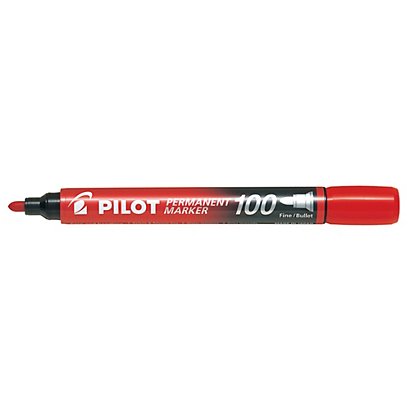 PILOT Marcatore Permanente Markers 100 - punta tonda 4,50mm - rosso - 1