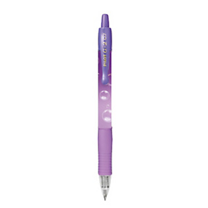 PILOT Penna roller gel a scatto G-2 Bubble, Punta media 0,7 mm, Fusto Viola, Inchiostro Blu (confezione 12 pezzi) PILOT Penna roller gel a scatto G-2 Bubble, Punta media 0,7 mm, Fusto Viola, Inchiostro Blu (confezione 12 pezzi)