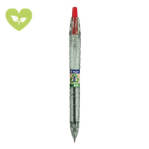 PILOT Penna a sfera a scatto Begreen B2P Ecoball, Rosso (confezione 10 pezzi) PILOT Penna a sfera a scatto Begreen B2P Ecoball, Rosso (confezione 10 pezzi)