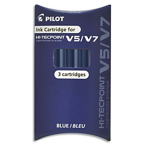 PILOT Pochette de 3 recharges pour V5/V7 BEGREEN encre Bleue PILOT Pochette de 3 recharges pour V5/V7 BEGREEN encre Bleue