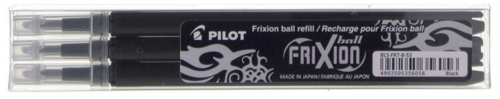 Pilot Recharge pour stylo roller encre gel effaçable FriXion Ball et FriXion Clicker pointe moyenne 