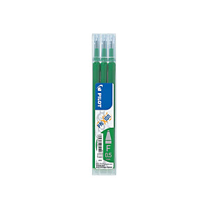 Pilot Recharge pour stylo roller encre gel effaçable FriXion Clicker pointe fine 0,5 mm vert - Poche