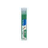 Pilot Recharge pour stylo roller encre gel effaçable FriXion Ball et FriXion Clicker pointe moyenne 0,7 mm vert - Pochette de 3 Pilot Recharge pour stylo roller encre gel effaçable FriXion Ball et FriXion Clicker pointe moyenne 0,7 mm vert - Pochette de 3