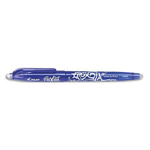 PILOT Roller FriXion Ball pointe fine 0,5 mm. Encre thermosensible effaçable Bleue