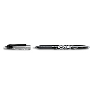 PILOT Roller FriXion Ball pointe fine 0,5 mm. Encre thermosensible effaçable Noire