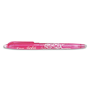 PILOT Roller FriXion Ball pointe fine 0,5 mm. Encre thermosensible effaçable Rose PILOT Roller FriXion Ball pointe fine 0,5 mm. Encre thermosensible effaçable Rose
