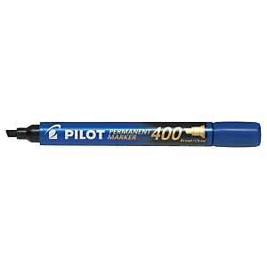 Pilot SCA-400 Marcador permanente multisuperficies, punta biselada de fibra de 4,0 mm, azul Pilot SCA-400 Marcador permanente multisuperficies, punta biselada de fibra de 4,0 mm, azul