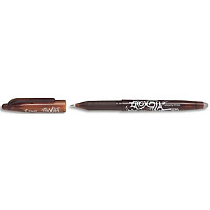 PILOT Stylo bille encre gel qui s'efface à l'aide de la gomme en bout de stylo FriXion Marron PILOT Stylo bille encre gel qui s'efface à l'aide de la gomme en bout de stylo FriXion Marron