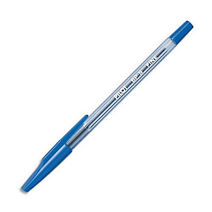 PILOT Stylo à bille rechargeable pointe fine encre Bleue corps plastique cristal avec capuchon BP-SF PILOT Stylo à bille rechargeable pointe fine encre Bleue corps plastique cristal avec capuchon BP-SF