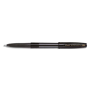 PILOT Stylo à bille Super Grip G à capuchon avec grip ergonomique, pointe extra-large rechargeable. Noir PILOT Stylo à bille Super Grip G à capuchon avec grip ergonomique, pointe extra-large rechargeable. Noir