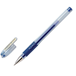 Pilot Stylo à encre gel, G-1 Grip, pointe fine, avec zone de préhension, corps transparent, encre bleue Pilot Stylo à encre gel, G-1 Grip, pointe fine, avec zone de préhension, corps transparent, encre bleue