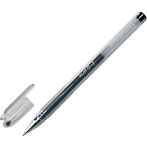 Pilot Stylo à encre gel, G-1, pointe de 1 mm, avec zone de préhension, corps transparent, encre noire Pilot Stylo à encre gel, G-1, pointe de 1 mm, avec zone de préhension, corps transparent, encre noire