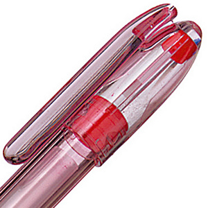 Pilot Stylo à encre gel, G-1, pointe extra fine (0,5 mm), avec zone de préhension, corps transparent, encre rouge Pilot Stylo à encre gel, G-1, pointe extra fine (0,5 mm), avec zone de préhension, corps transparent, encre rouge