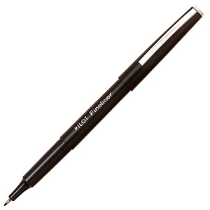 Pilot Stylo-feutre, pointe de 1,2 mm, corps noir, encre noire Pilot Stylo-feutre, pointe de 1,2 mm, corps noir, encre noire