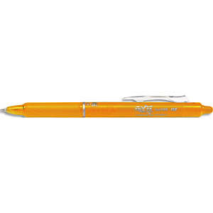 PILOT Stylo rétractable et rechargeable FRIXION CLICKER 0,7mm. Encre effaçable+gomme intégrée. Abricot PILOT Stylo rétractable et rechargeable FRIXION CLICKER 0,7mm. Encre effaçable+gomme intégrée. Abricot