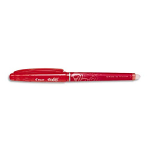 PILOT Stylo Roller FriXion Point, pointe hi-tec fine, s'efface à la gomme en bout de stylo,coloris Rouge. PILOT Stylo Roller FriXion Point, pointe hi-tec fine, s'efface à la gomme en bout de stylo,coloris Rouge.