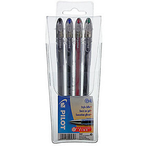 Pilot Stylos bille G1 - Encre Gel - 0,5 mm - Assortis (Pochette de 4) Pilot Stylos bille G1 - Encre Gel - 0,5 mm - Assortis (Pochette de 4)