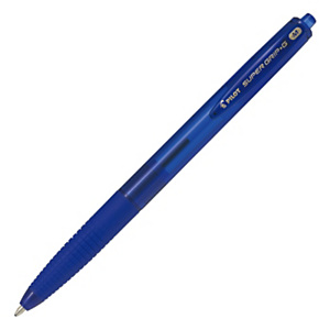 Pilot Super Grip G Penna a sfera a scatto, Punta media da 1 mm, Fusto trasparente blu con grip, Inchiostro blu (confezione 12 pezzi) Pilot Super Grip G Penna a sfera a scatto, Punta media da 1 mm, Fusto trasparente blu con grip, Inchiostro blu (confezione 12 pezzi)