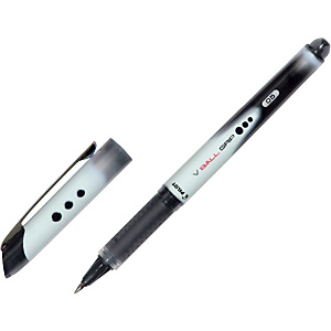 Pilot V Ball Grip Roller Stick, Punta extra fine da 0,5 mm, Fusto nero con grip, Inchiostro nero Pilot V Ball Grip Roller Stick, Punta extra fine da 0,5 mm, Fusto nero con grip, Inchiostro nero