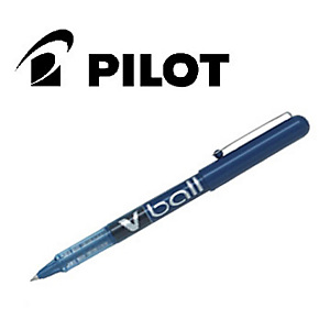 Pilot V Ball Roller Stick, Punta extra fine, Fusto blu, Inchiostro blu (confezione 12 pezzi) Pilot V Ball Roller Stick, Punta extra fine, Fusto blu, Inchiostro blu (confezione 12 pezzi)