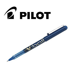 Pilot V Ball Roller Stick, Punta fine, Fusto in acciaio inossidabile blu, Inchiostro blu (confezione 12 pezzi) Pilot V Ball Roller Stick, Punta fine, Fusto in acciaio inossidabile blu, Inchiostro blu (confezione 12 pezzi)