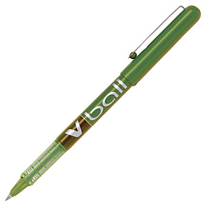 Pilot V Ball Stylo roller encre liquide à capuchon pointe fine 0,5 mm vert