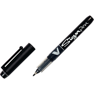 Pilot V-Sign Pen Stylo feutre à capuchon pointe moyenne 2 mm - Pochette 6 couleurs Pilot V-Sign Pen Stylo feutre à capuchon pointe moyenne 2 mm - Pochette 6 couleurs