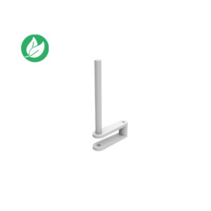 Pince de fixation pour panneau-écran acoustique Softwall latéral L. 600 mm sur plateaux ép. 25 mm, - coloris Blanc Pince de fixation pour panneau-écran acoustique Softwall latéral L. 600 mm sur plateaux ép. 25 mm, - coloris Blanc