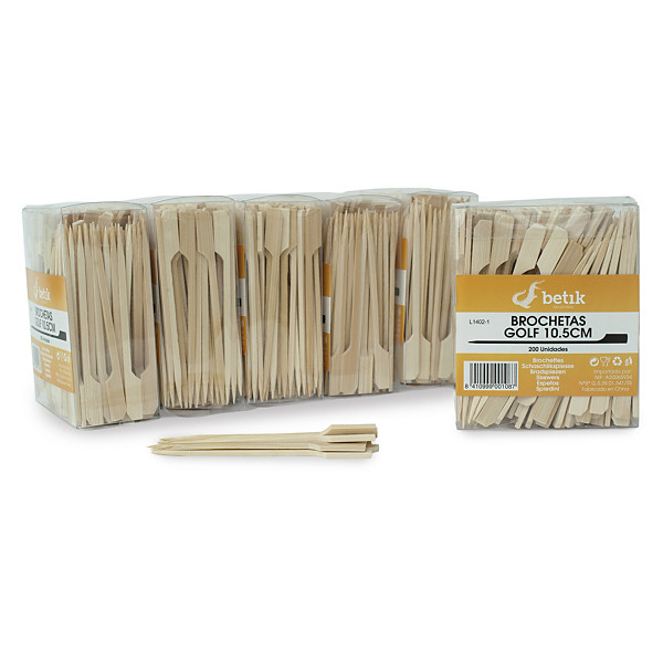 Pincho brocheta bambú golf - 1