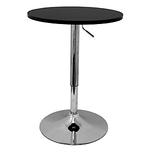 PIQUERAS Y CRESPO Abengibre Mesa alta de cafetería, Ø 60 x 72/92 cm, negro PIQUERAS Y CRESPO Abengibre Mesa alta de cafetería, Ø 60 x 72/92 cm, negro