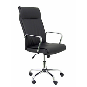 PIQUERAS Y CRESPO Carcelén Sillón de dirección, piel reconstituida, altura 113-122 cm, negro PIQUERAS Y CRESPO Carcelén Sillón de dirección, piel reconstituida, altura 113-122 cm, negro