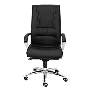 PIQUERAS Y CRESPO Gineta Sillón de dirección, símil piel, altura 94-100 cm, negro PIQUERAS Y CRESPO Gineta Sillón de dirección, símil piel, altura 94-100 cm, negro