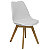 PIQUERAS Y CRESPO Pack de 4 sillas confidentes Rodrigo, ergonómica y con estructura de madera natural de haya, estilo Tower - 1