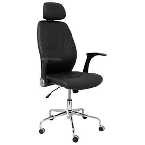 PIQUERAS Y CRESPO Sillón de dirección Huelves ergonómico con mecanismo basculante, brazos retráctiles, cabecero y regulable en altura PIQUERAS Y CRESPO Sillón de dirección Huelves ergonómico con mecanismo basculante, brazos retráctiles, cabecero y regulable en altura